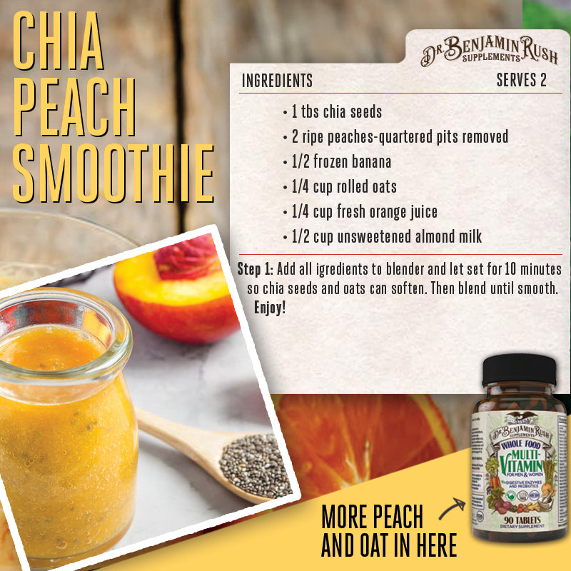 Chia peach smoothie recipe