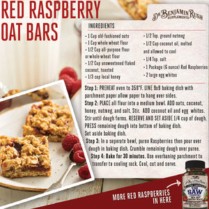 Red Raspberry oatmeal bars recipe