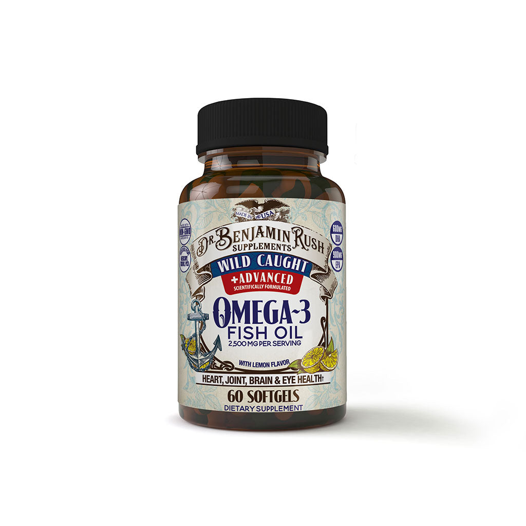 Premium Omega 3 Wild Caught Fish Oil - Dr. Benjamin Rush Supplements