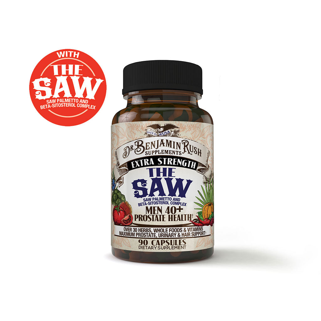 Prostate Health Support for Men with "the SAW" - Dr. Benjamin Rush Supplements